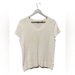 Jeanne Pierre Cable Knit Sweater Top – XL